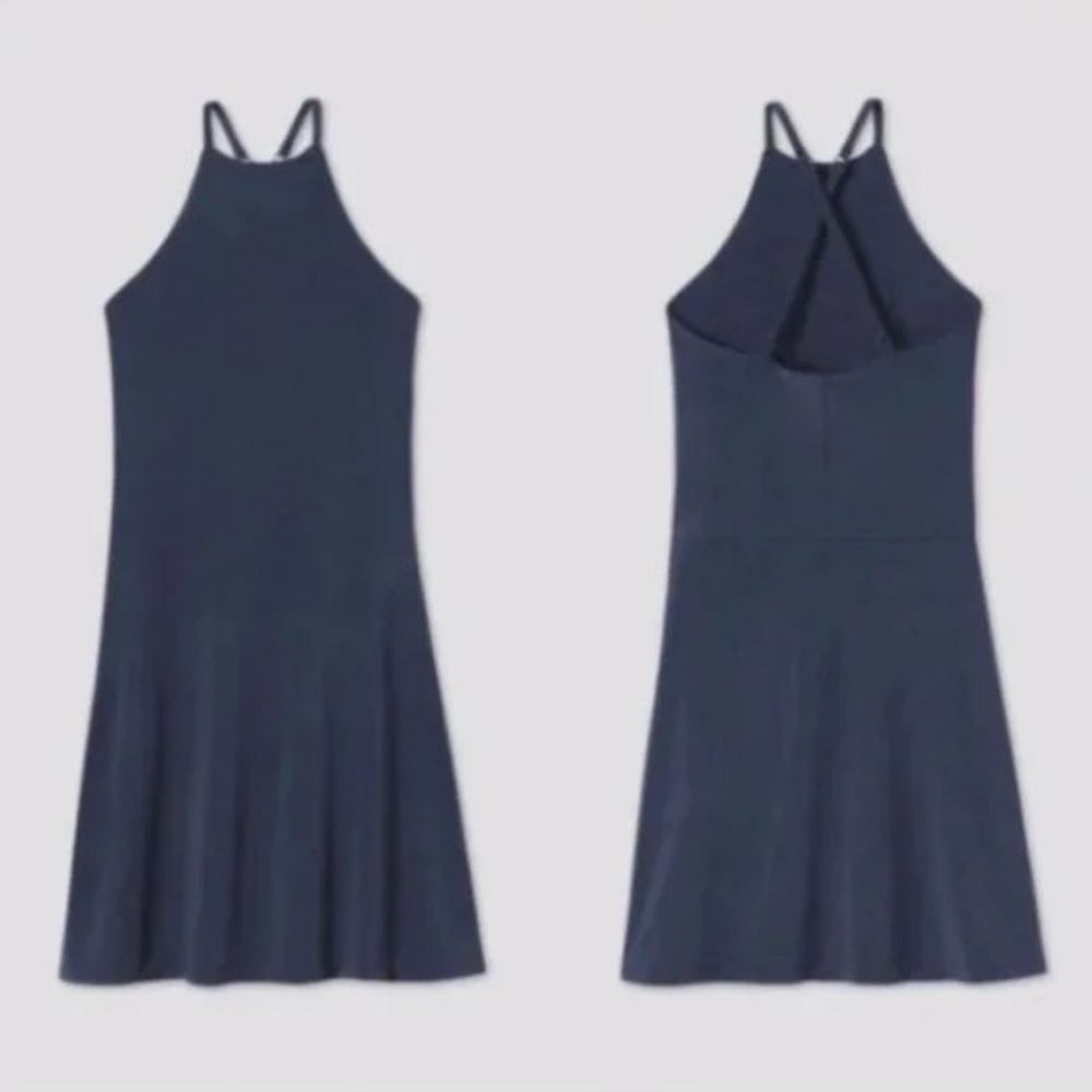 Girlfriend Collective Workout Dress in Midnight Blue size XS